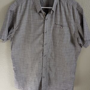 Men's Gray Short Sleeve Shirt